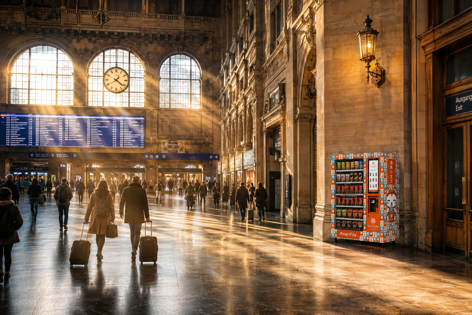 Miss Noodles deployed at Zurich HB